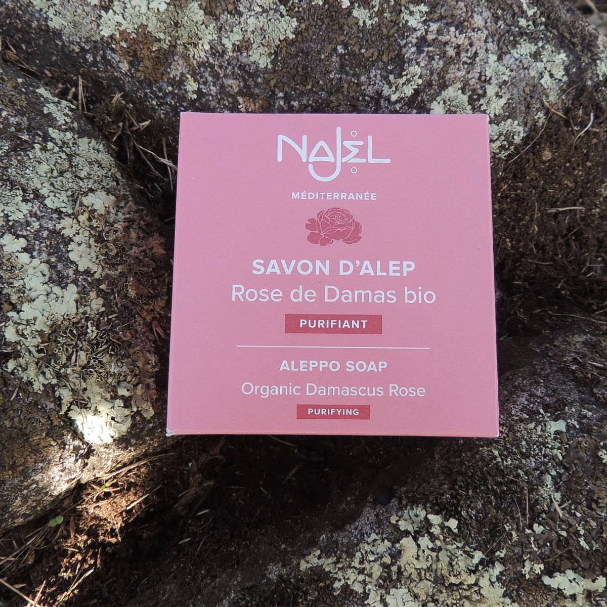 Savon d'Alep à la rose de Damas