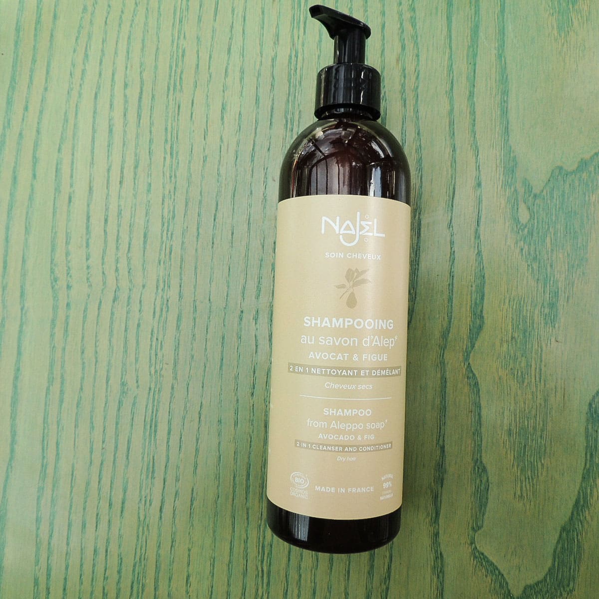 Shampooing Savon d'Alep 2 en 1 Avocat-Figue
